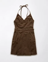 AE Halter Cargo Mini Dress