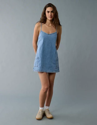 AE Denim Mini Shift Dress