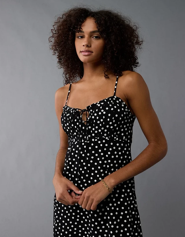 apt 9 brown dress shoes Dalia Maxi Dress, in Chocolate Brown Polka Dot, Size: 2XL | Show Me Your Mumu main image 1