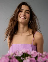 AE Strapless Ruffle Tiered Mini Dress