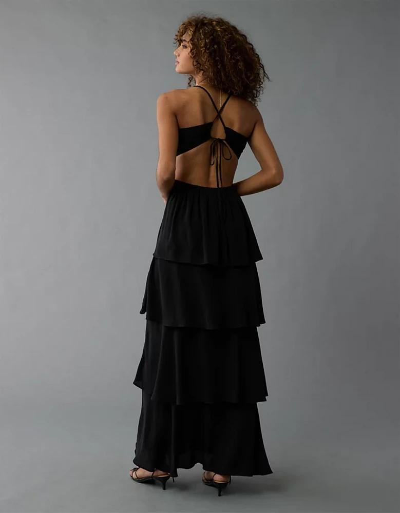 AE Cut-Out Tiered Maxi Dress