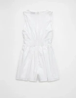 AE Tie Front V-Neck Romper