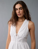 AE Tie Front V-Neck Romper