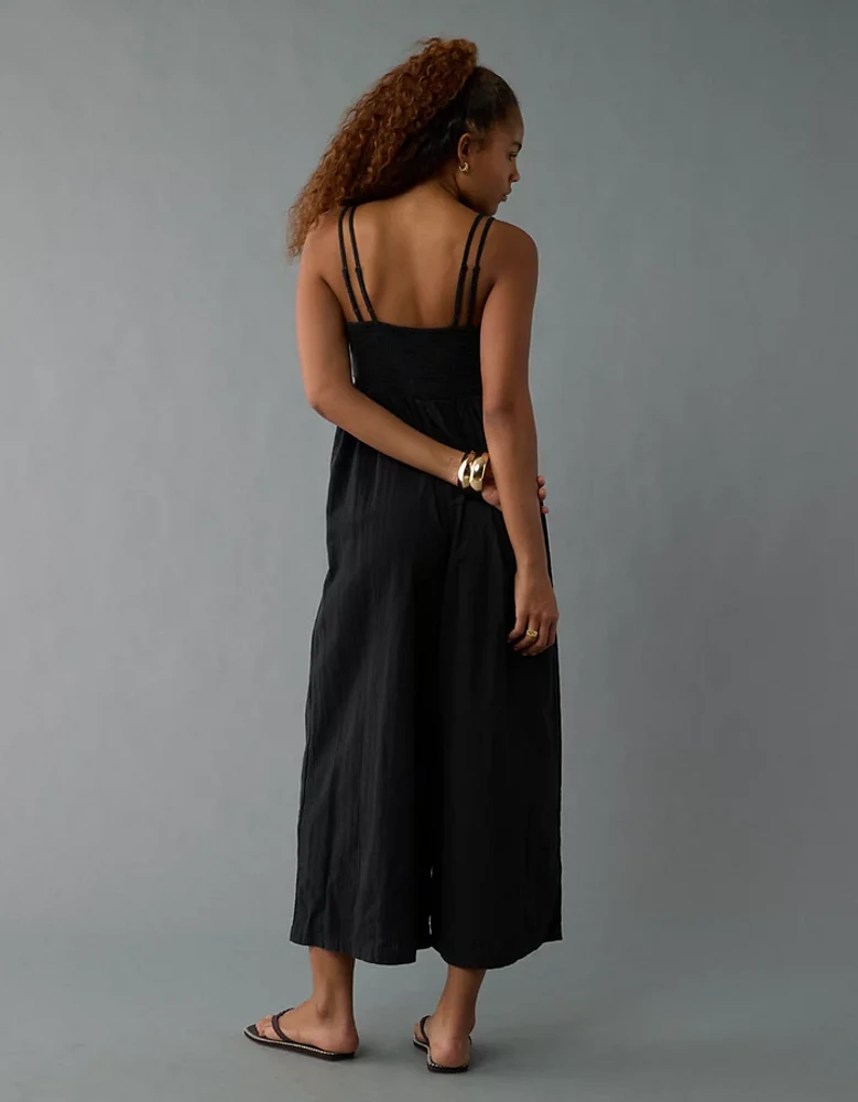 AE V-Neck Wide-Leg Jumpsuit
