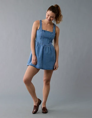 Minirobe corset en denim AE