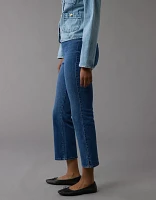 AE Luxe Pull-On High-Waisted Kick Bootcut Crop Jean