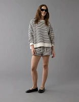 AE Oversized Striped Sweatshirt