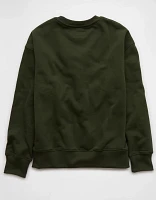 AE Everyday Luxe Graphic Crew Neck Sweatshirt