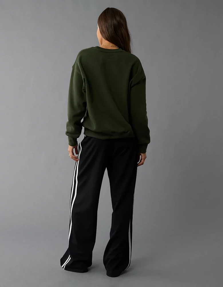 AE Everyday Luxe Graphic Crew Neck Sweatshirt