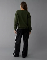 AE Everyday Luxe Graphic Crew Neck Sweatshirt