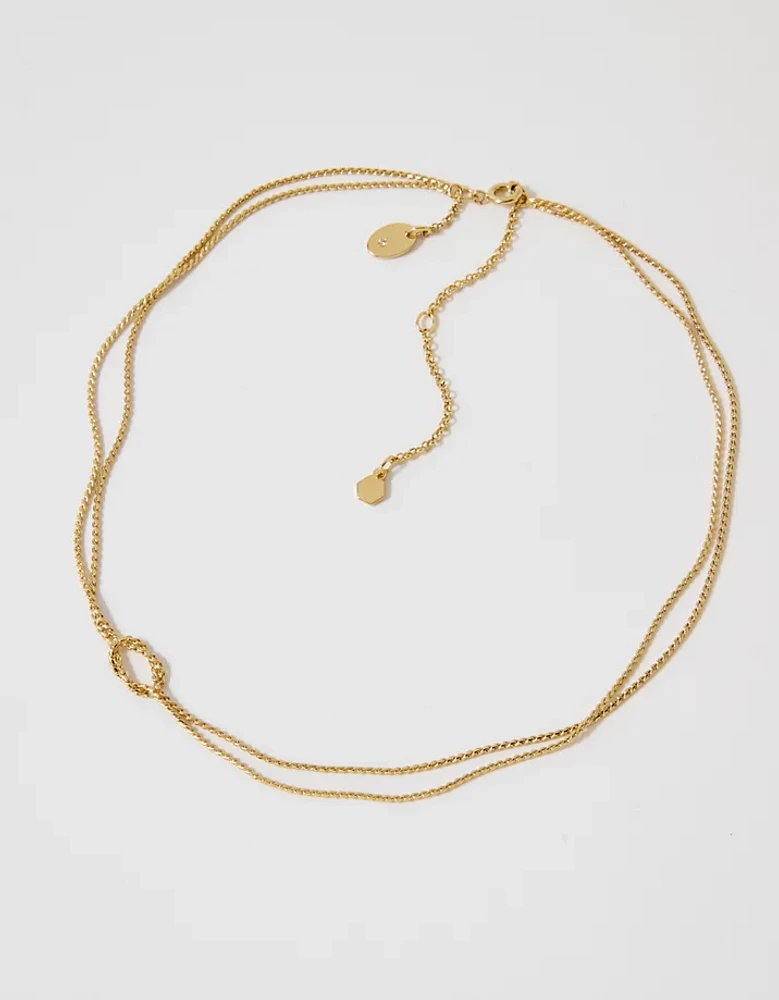 Aerie Chain And Knot Necklace