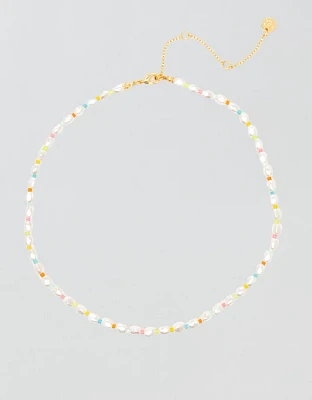 Pura Vida Rainbow Pearl Choker
