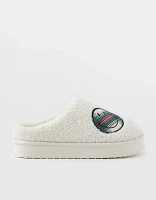 Aerie Smiley® Sherpa Scuff Slippers