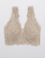 Aerie Eyelash Lace Plunge Bralette