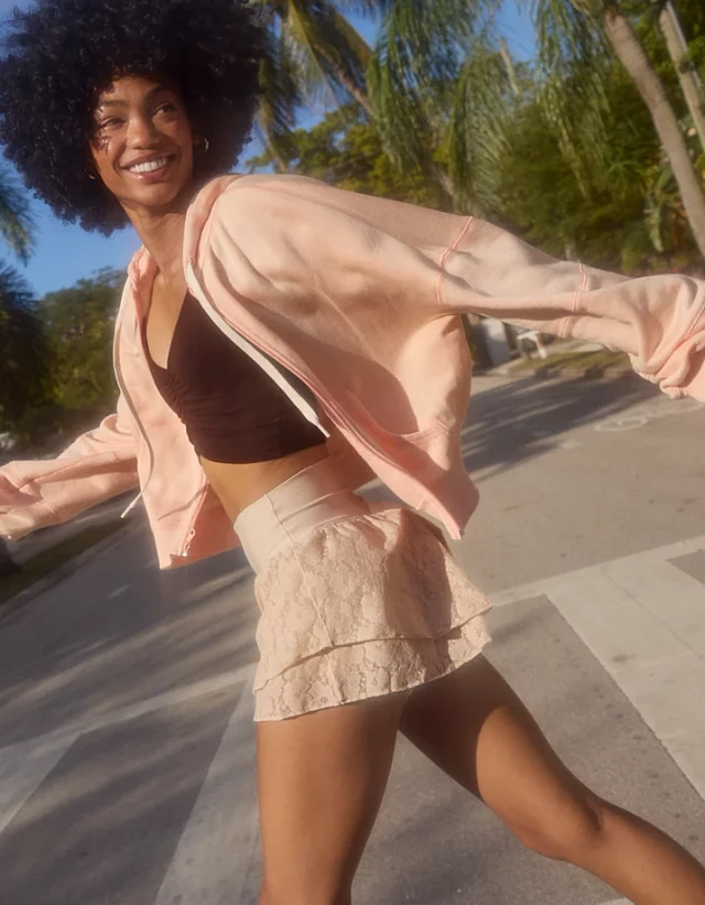 offline by aerie real me smocked flowy dress Lace Short at Hamilton Place in Chattanooga, TN pregnancy office dress