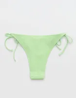Aerie Crinkle Cheekiest Tie Bikini Bottom