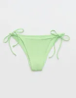 Aerie Crinkle Cheekiest Tie Bikini Bottom