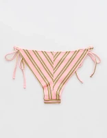 Aerie Shine Rib Cheekiest Tie Bikini Bottom