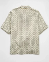 AE Poolside Printed Button-Up Shirt