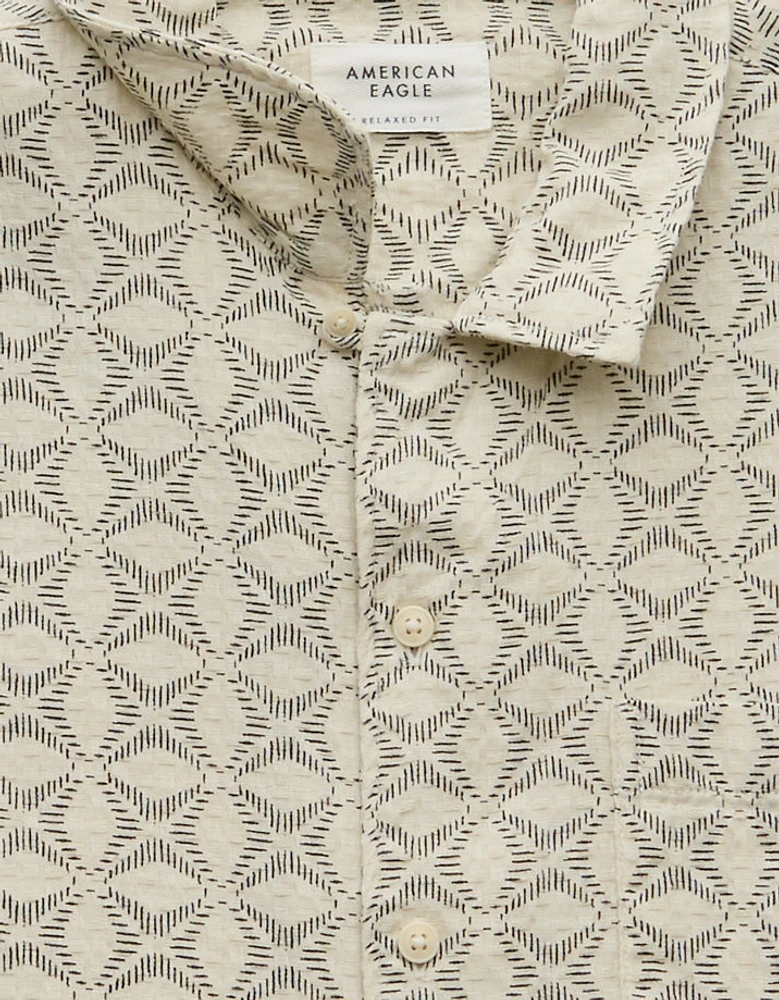 AE Poolside Printed Button-Up Shirt