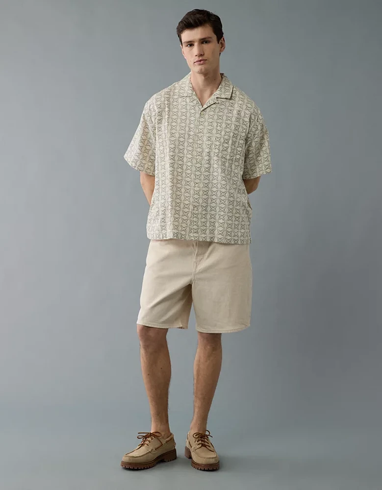 AE Poolside Printed Button-Up Shirt