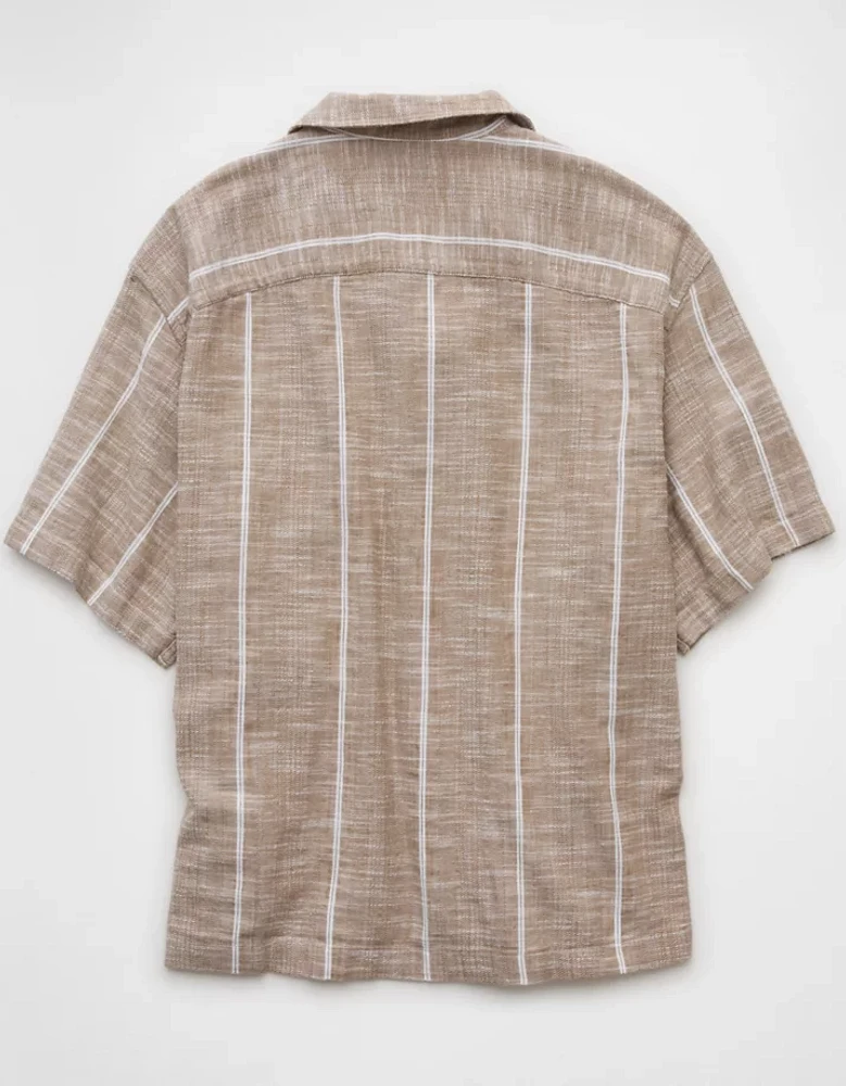 AE Poolside Striped Button-Up Shirt