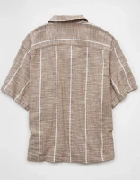 AE Poolside Striped Button-Up Shirt