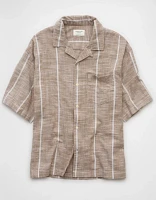AE Poolside Striped Button-Up Shirt