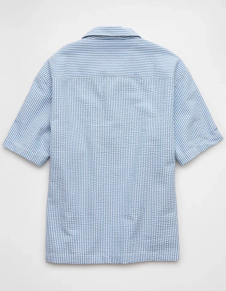 AE Poolside Striped Button-Up Shirt