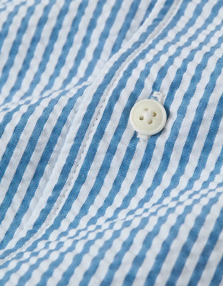 AE Poolside Striped Button-Up Shirt