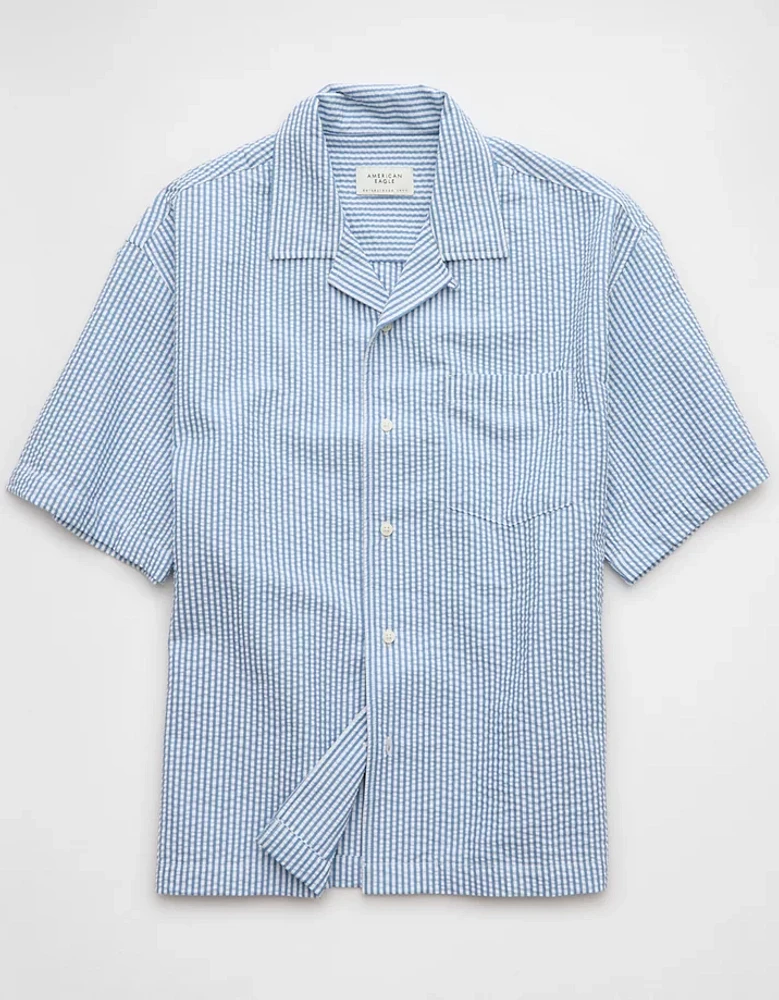 AE Poolside Striped Button-Up Shirt