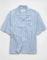 AE Poolside Striped Button-Up Shirt