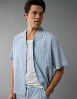 AE Poolside Striped Button-Up Shirt