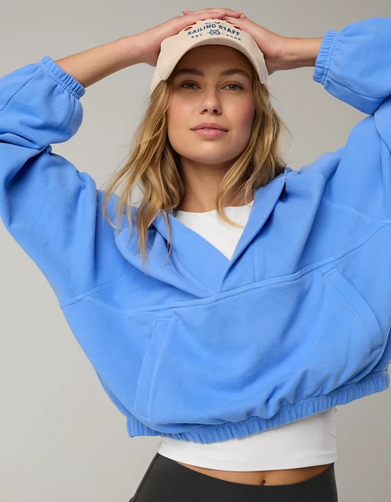 OFFLINE By Aerie Throwback V-Neck Hoodie