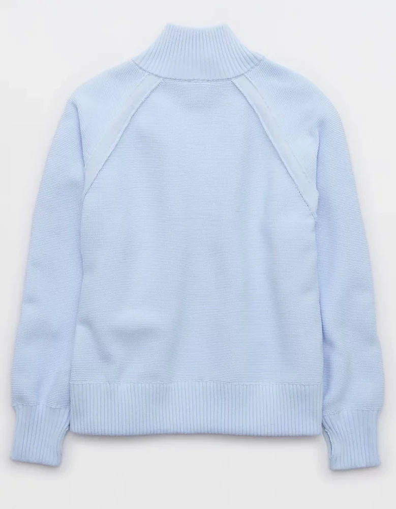 OFFLINE By Aerie Cool Down Quarter Zip Sweater