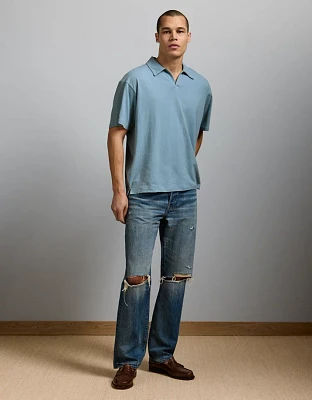 Polo en mélange de lin haut gamme AE77