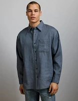 AE77 Premium Relaxed Linen Button-Up Shirt
