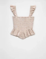 AE Bella Smocked Crop Top