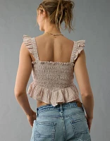 AE Bella Smocked Crop Top