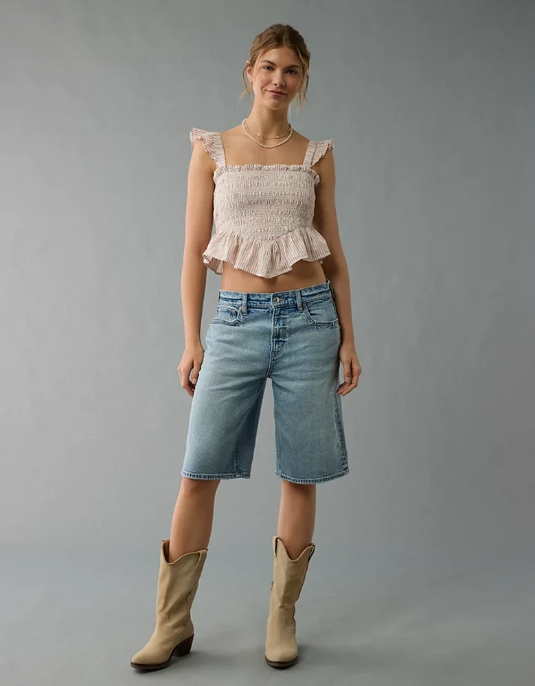 AE Bella Smocked Crop Top