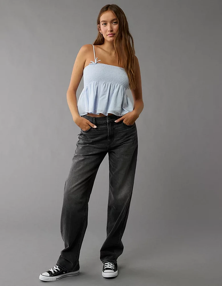 Débardeur nuisette à smocks avec boucles AE