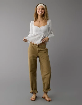Blouse nuisette à manches longues et smocks AE