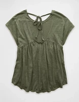 AE Babydoll Tie Back T-Shirt