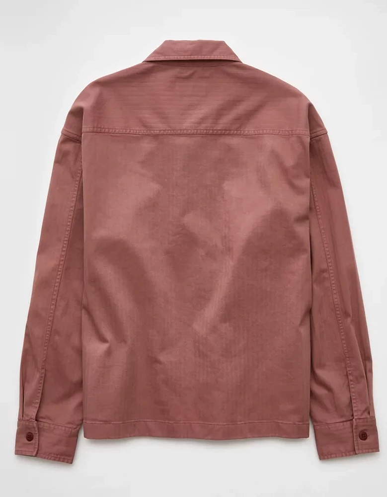 AE Herringbone Shirt Jacket