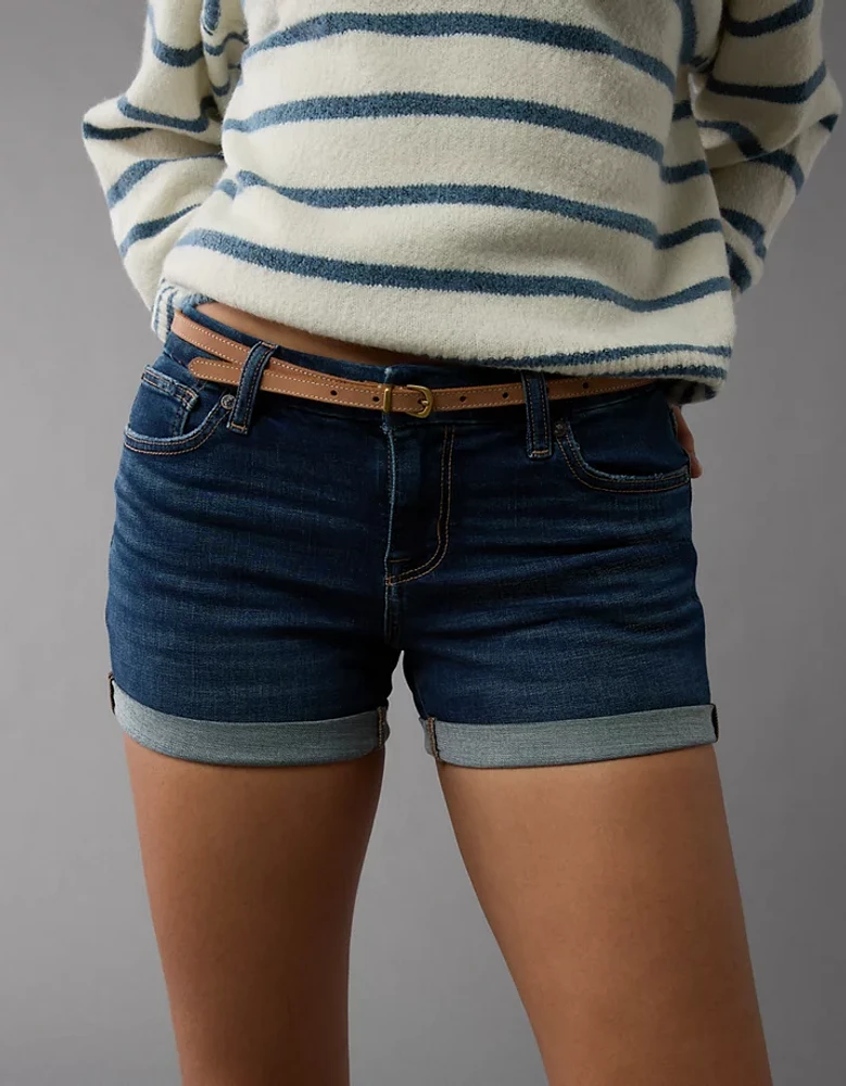 AE Next Level Curvy Low-Rise Denim Midi Short