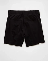 AE 6" Stretch High-Waisted Pleated Trouser Short