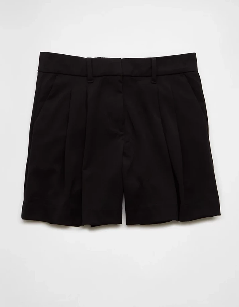 AE 6" Stretch High-Waisted Pleated Trouser Short