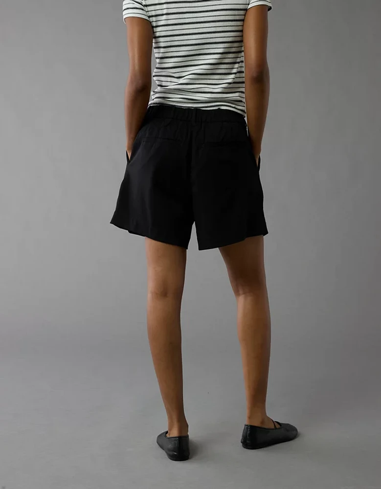 AE 6" Stretch High-Waisted Pleated Trouser Short