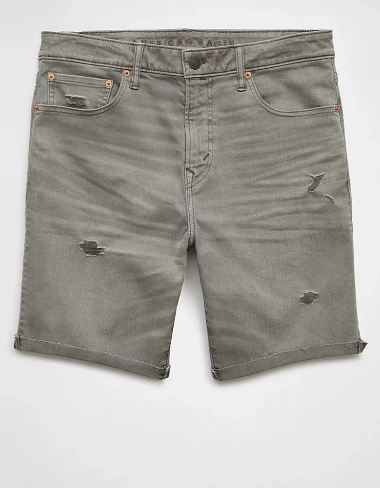 AE 9" AirFlex+ Distressed Denim Short