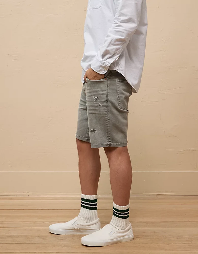 AE 9" AirFlex+ Distressed Denim Short